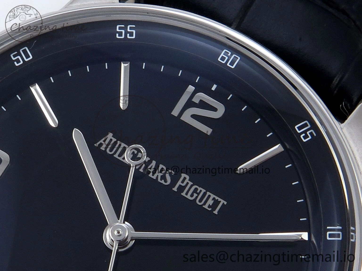 Code 11.59 SS 15210 APSF 1:1 Best Edition Black Dial on Black Leather Strap SA4302 Super Clone