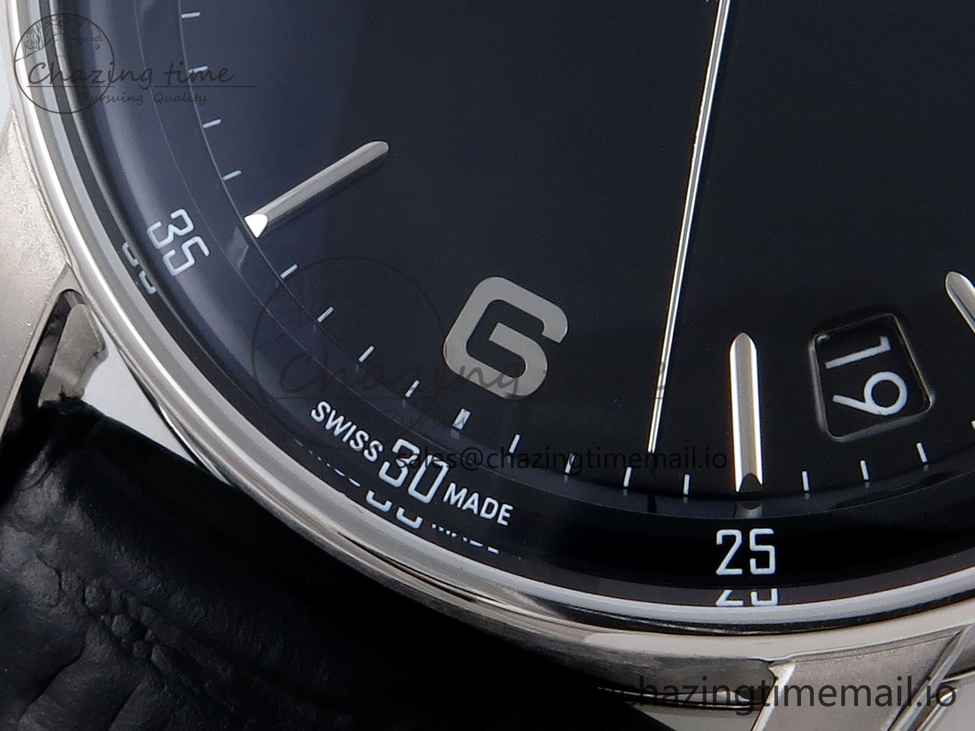 Code 11.59 SS 15210 APSF 1:1 Best Edition Black Dial on Black Leather Strap SA4302 Super Clone