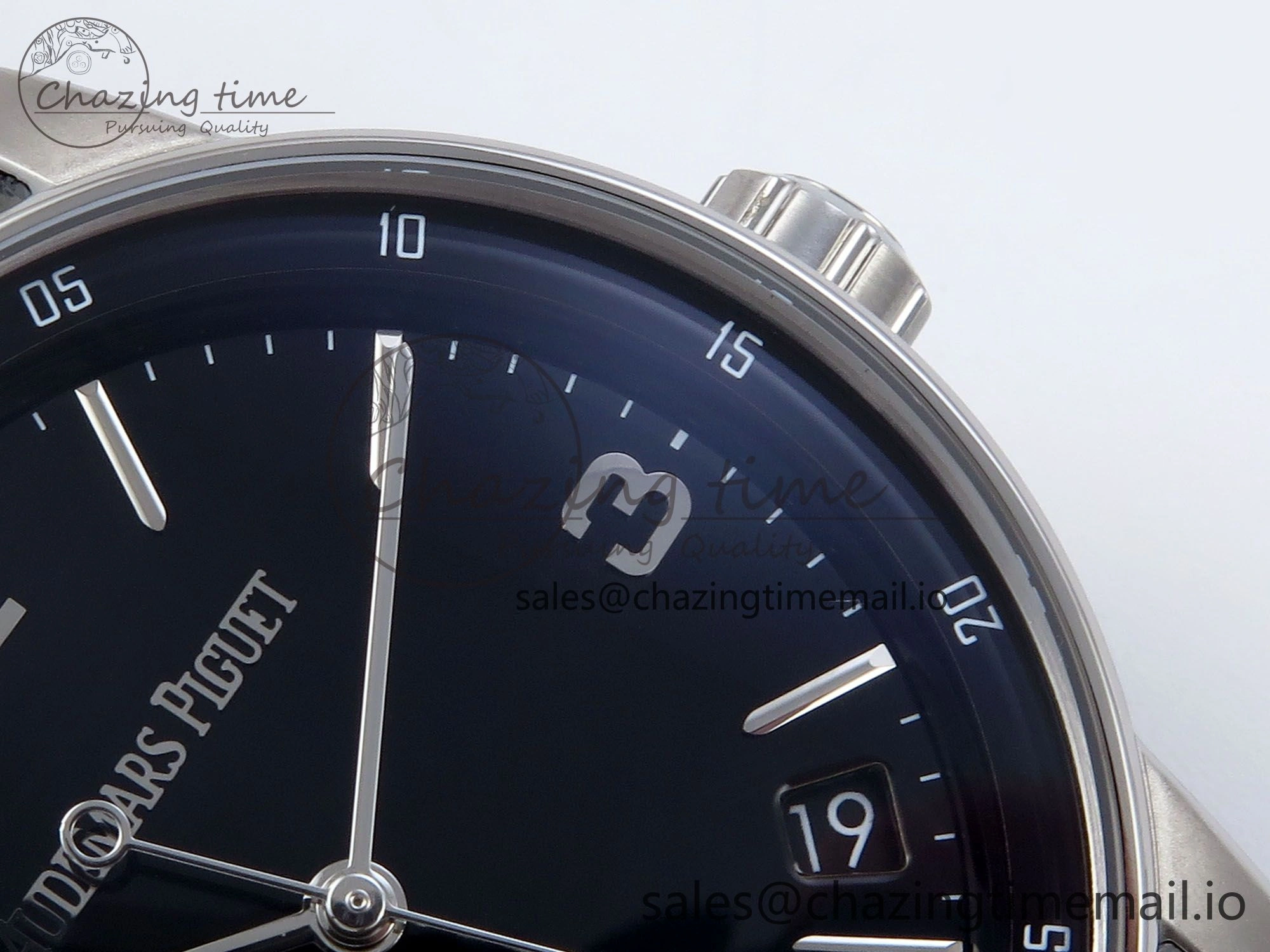 Code 11.59 SS 15210 APSF 1:1 Best Edition Black Dial on Black Leather Strap SA4302 Super Clone