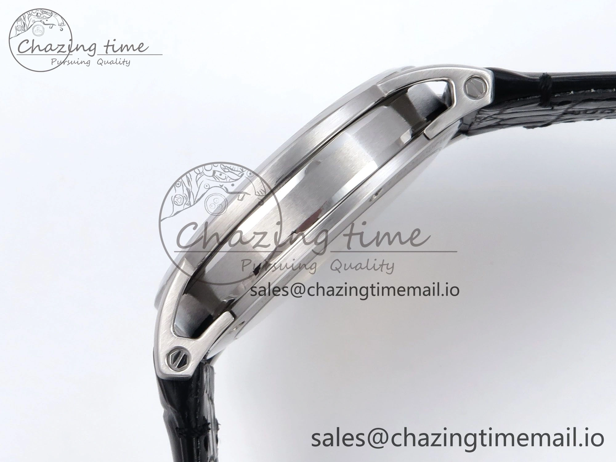 Code 11.59 SS 15210 APSF 1:1 Best Edition Black Dial on Black Leather Strap SA4302 Super Clone