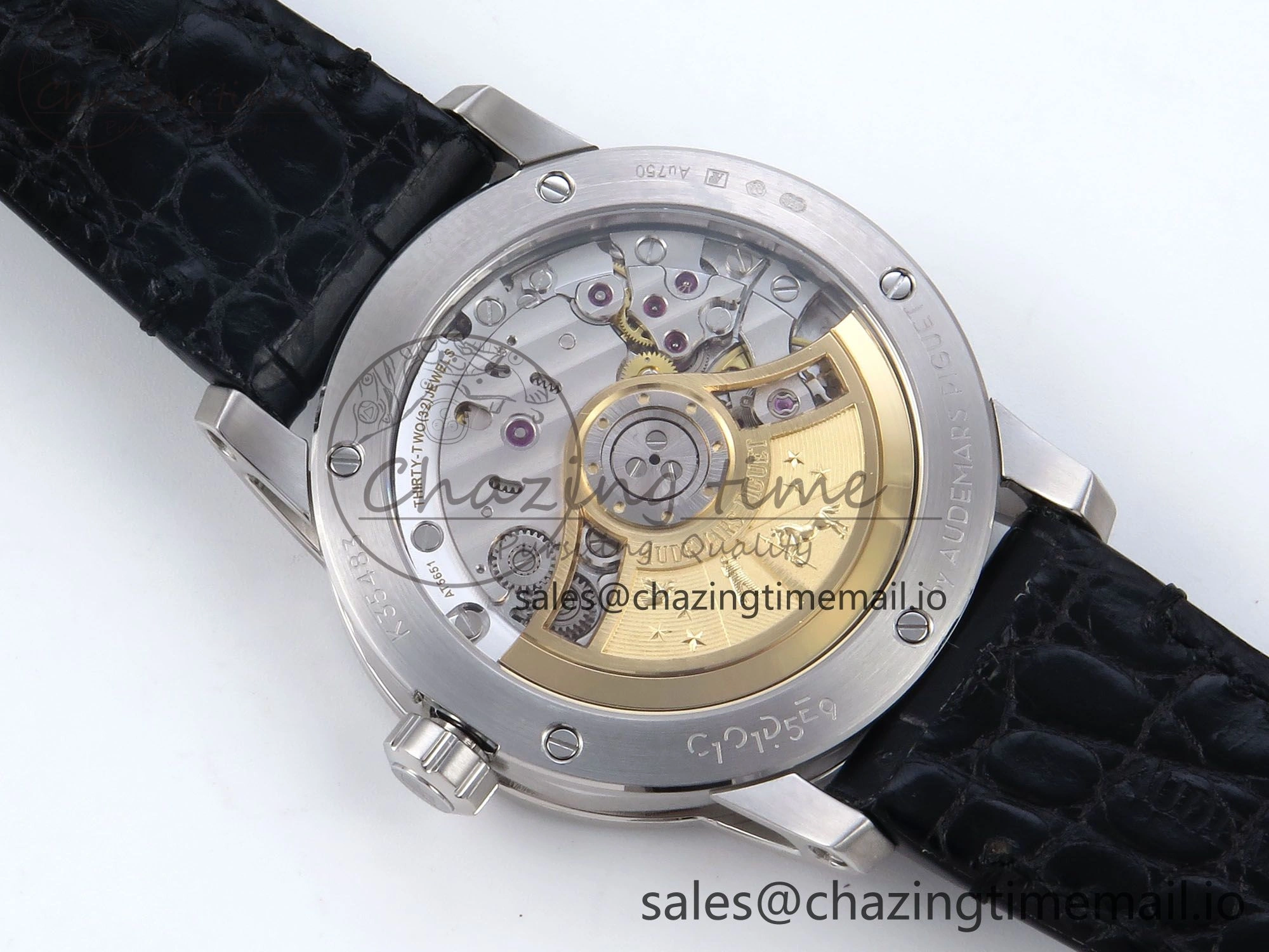 Code 11.59 SS 15210 APSF 1:1 Best Edition Black Dial on Black Leather Strap SA4302 Super Clone