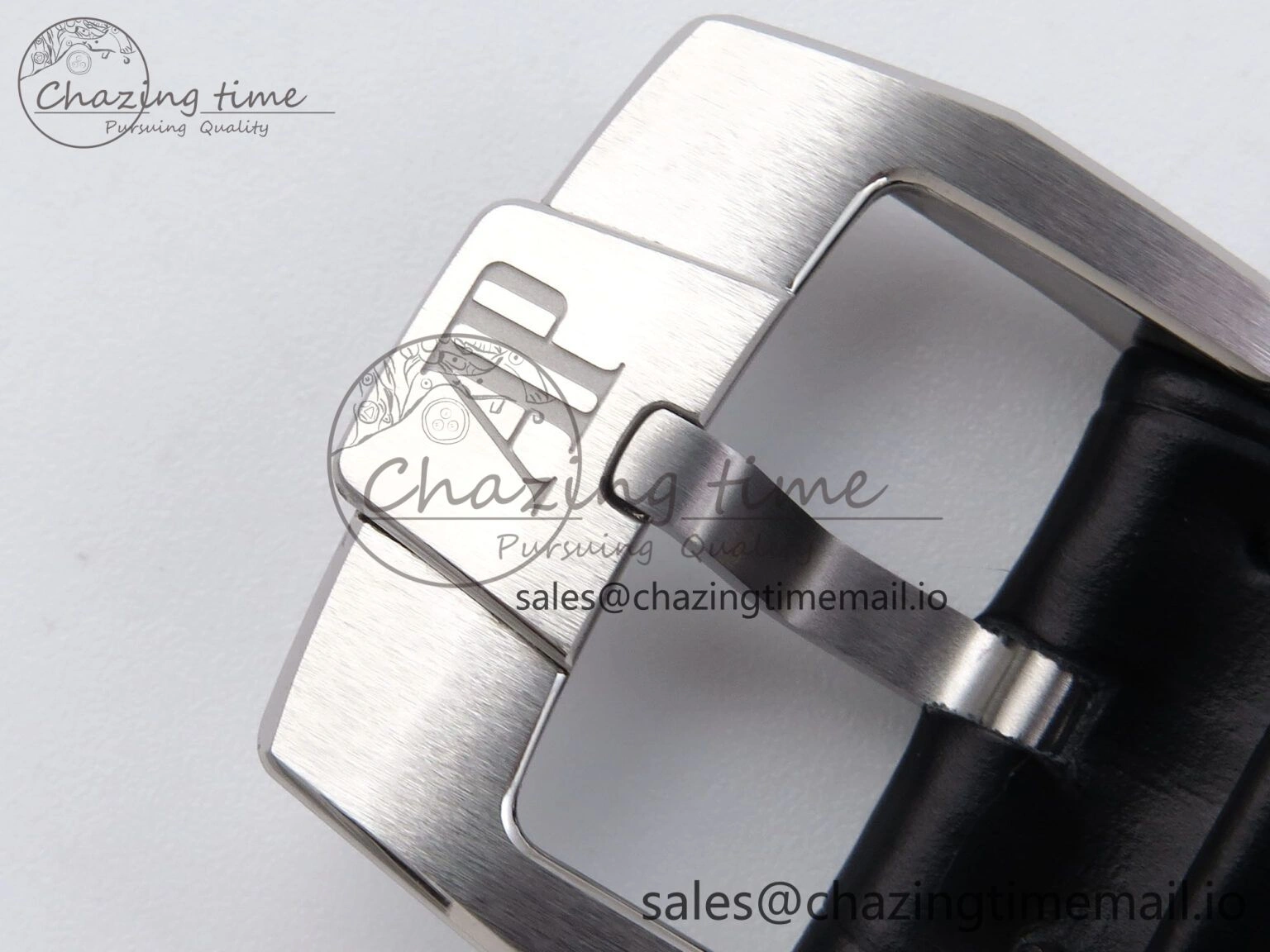 Code 11.59 SS 15210 APSF 1:1 Best Edition Black Dial on Black Leather Strap SA4302 Super Clone