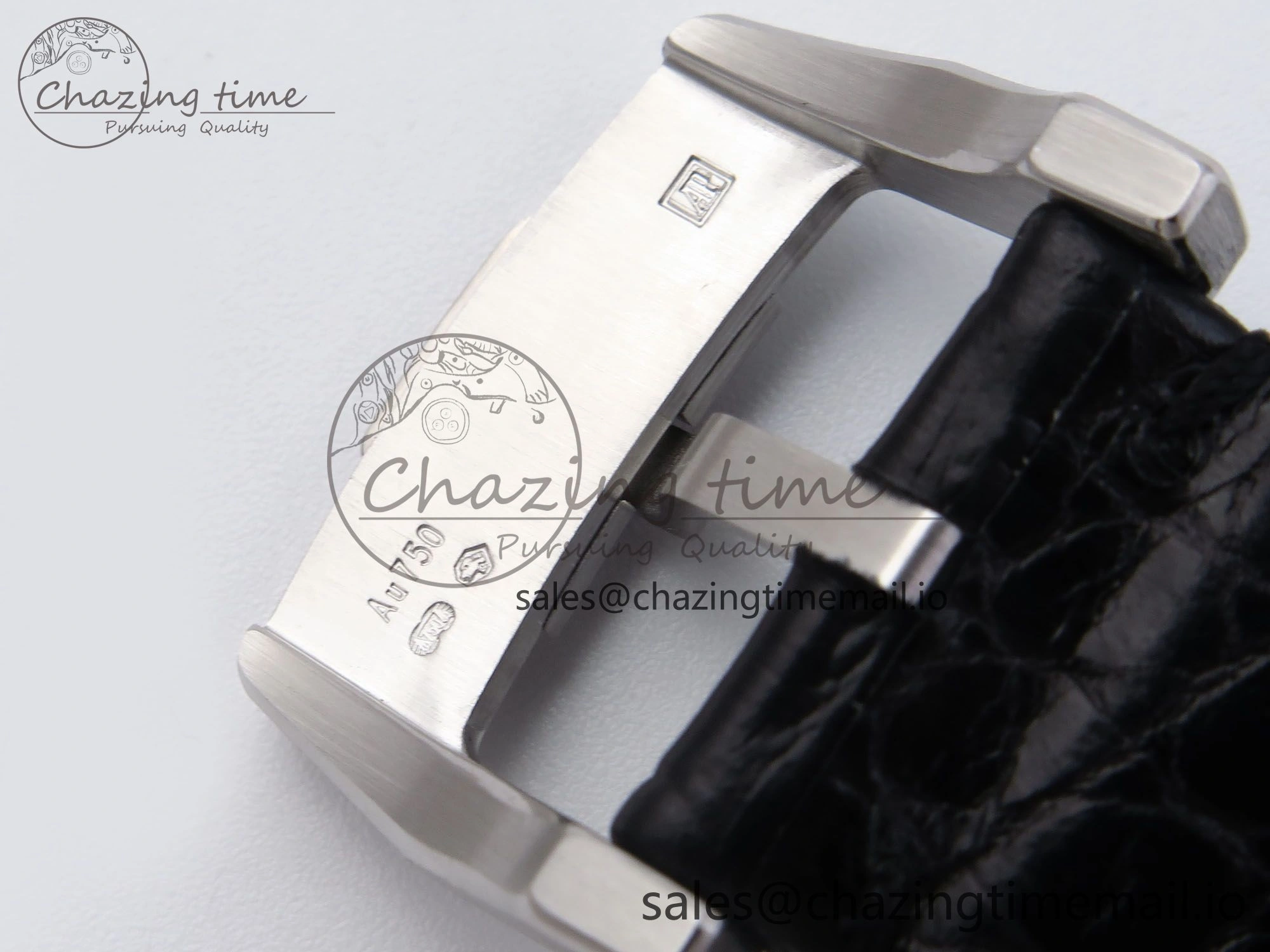 Code 11.59 SS 15210 APSF 1:1 Best Edition Black Dial on Black Leather Strap SA4302 Super Clone
