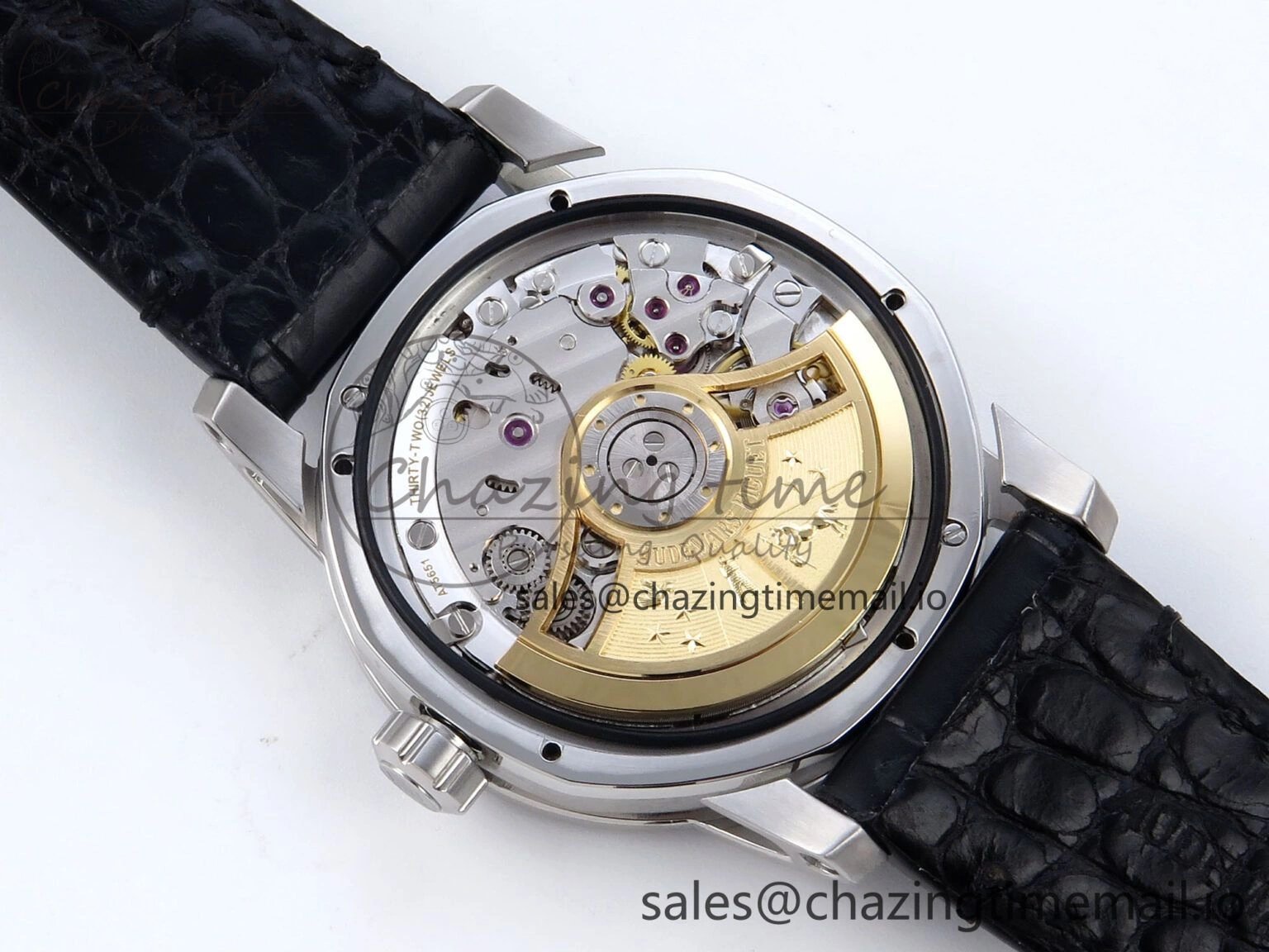 Code 11.59 SS 15210 APSF 1:1 Best Edition Black Dial on Black Leather Strap SA4302 Super Clone