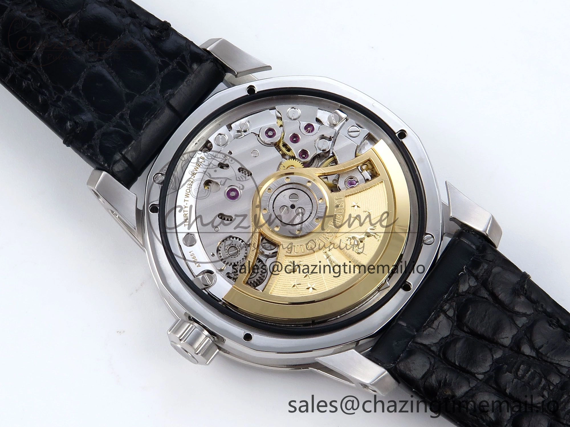 Code 11.59 SS 15210 APSF 1:1 Best Edition Black Dial on Black Leather Strap SA4302 Super Clone