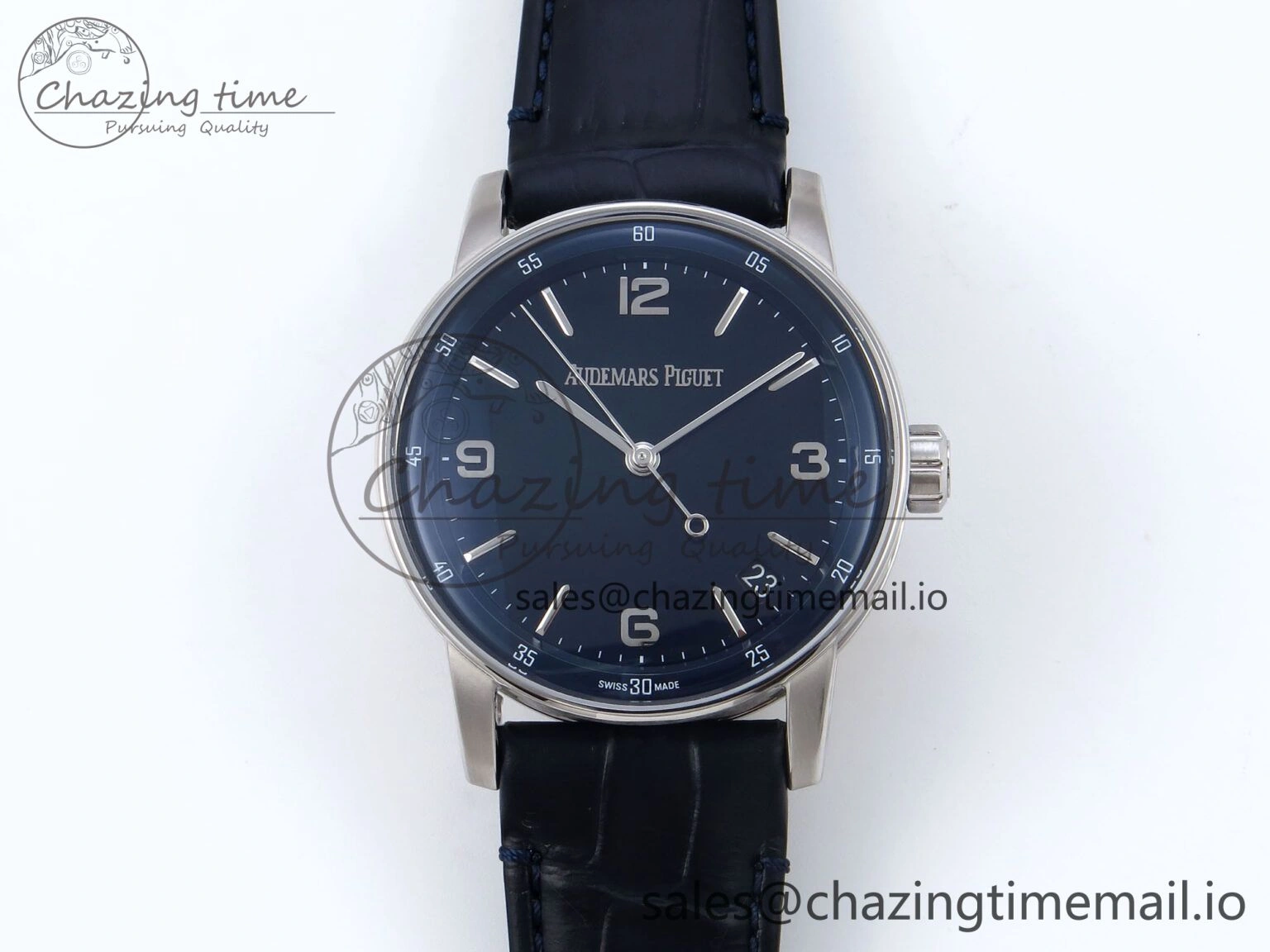 Code 11.59 SS 15210 APSF 1:1 Best Edition Blue Dial on Blue Leather Strap SA4302 Super Clone