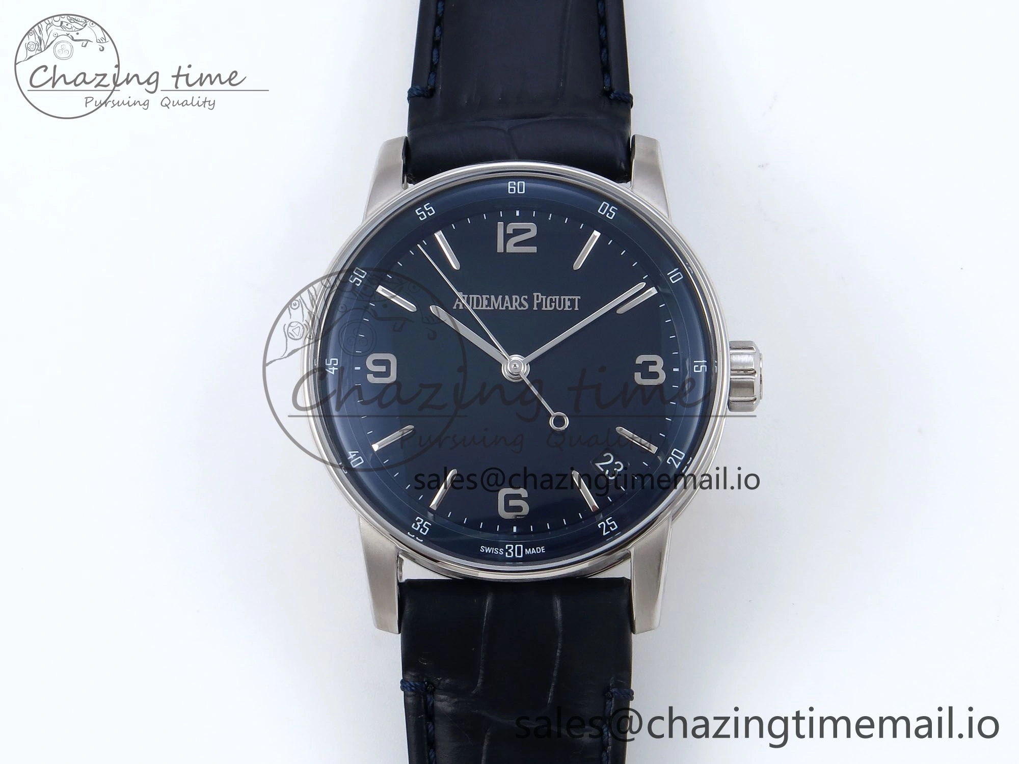 Code 11.59 SS 15210 APSF 1:1 Best Edition Blue Dial on Blue Leather Strap SA4302 Super Clone
