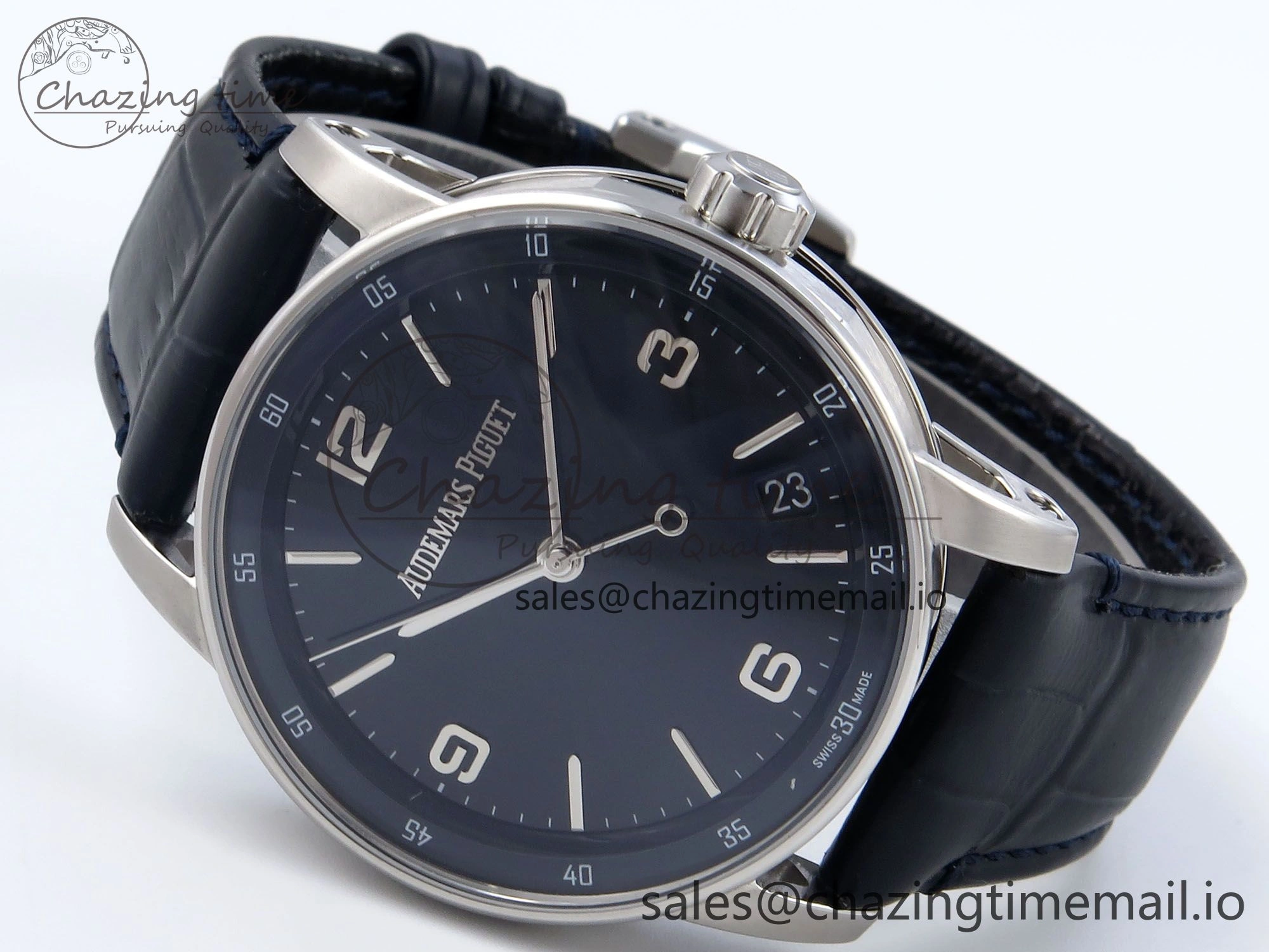 Code 11.59 SS 15210 APSF 1:1 Best Edition Blue Dial on Blue Leather Strap SA4302 Super Clone