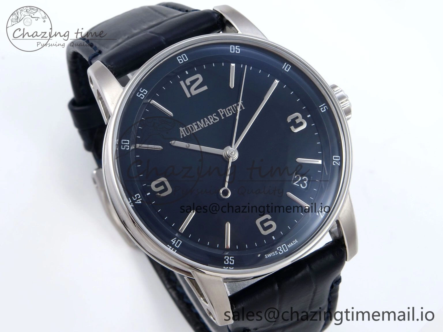 Code 11.59 SS 15210 APSF 1:1 Best Edition Blue Dial on Blue Leather Strap SA4302 Super Clone