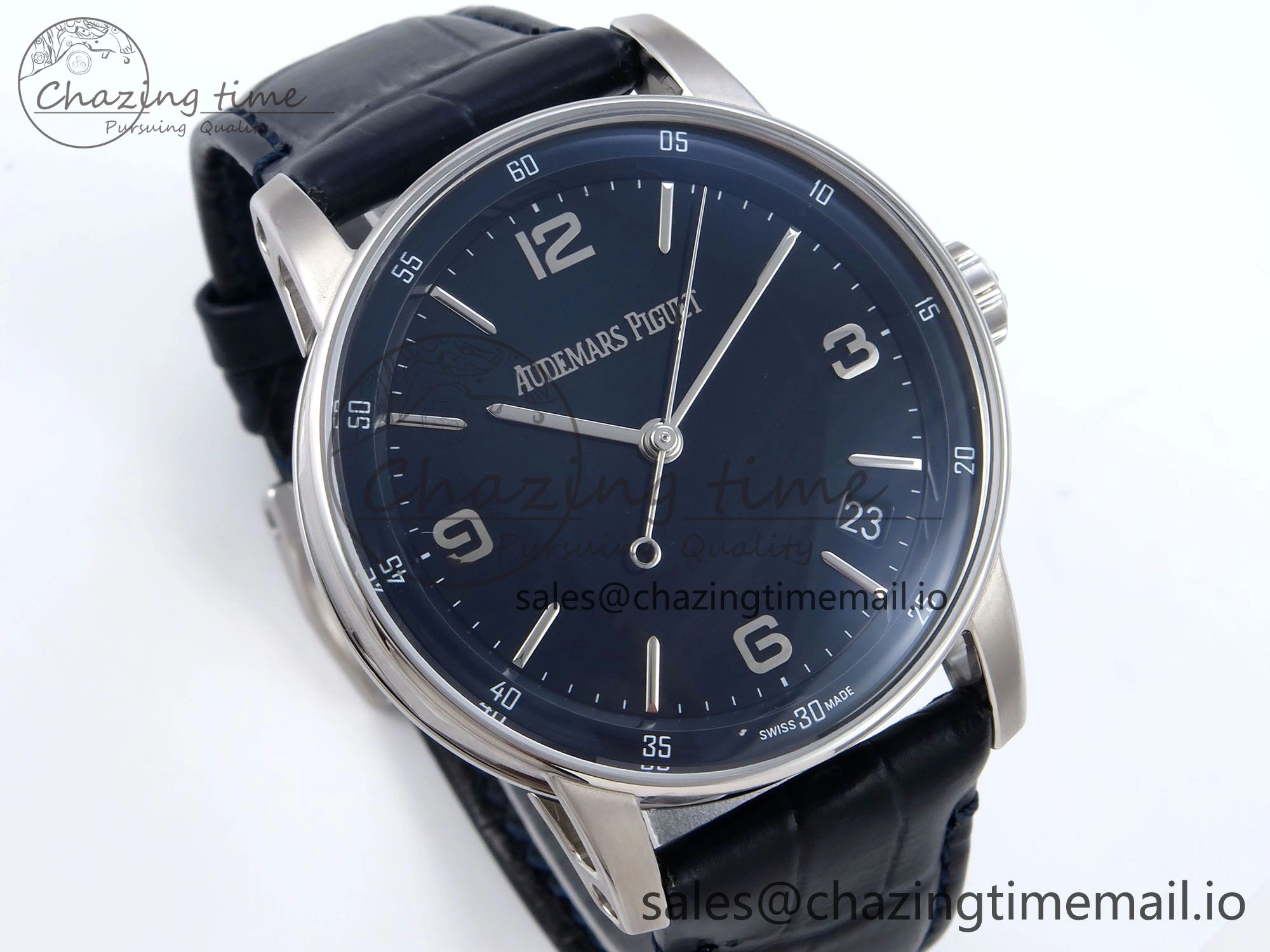 Code 11.59 SS 15210 APSF 1:1 Best Edition Blue Dial on Blue Leather Strap SA4302 Super Clone