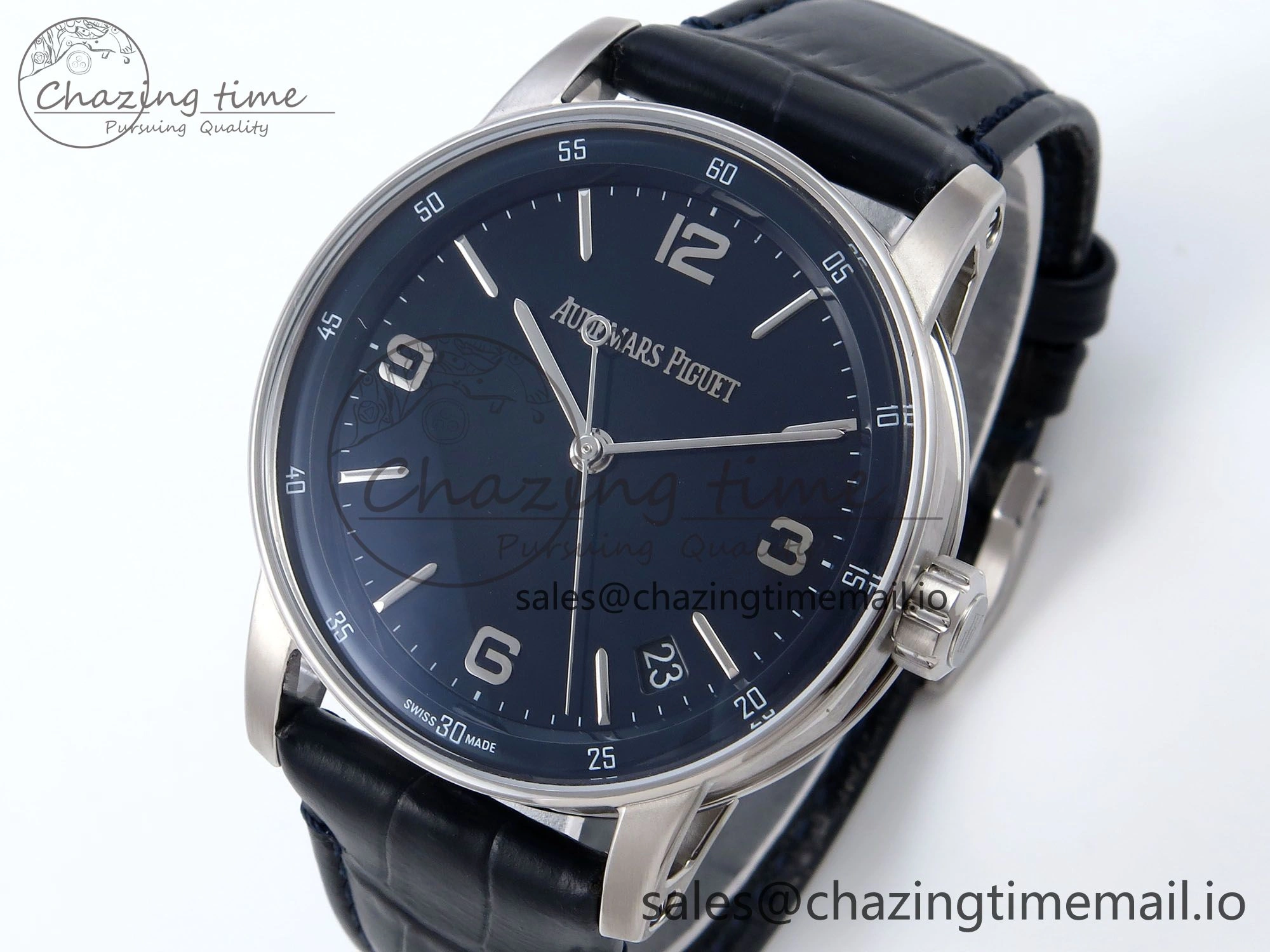 Code 11.59 SS 15210 APSF 1:1 Best Edition Blue Dial on Blue Leather Strap SA4302 Super Clone
