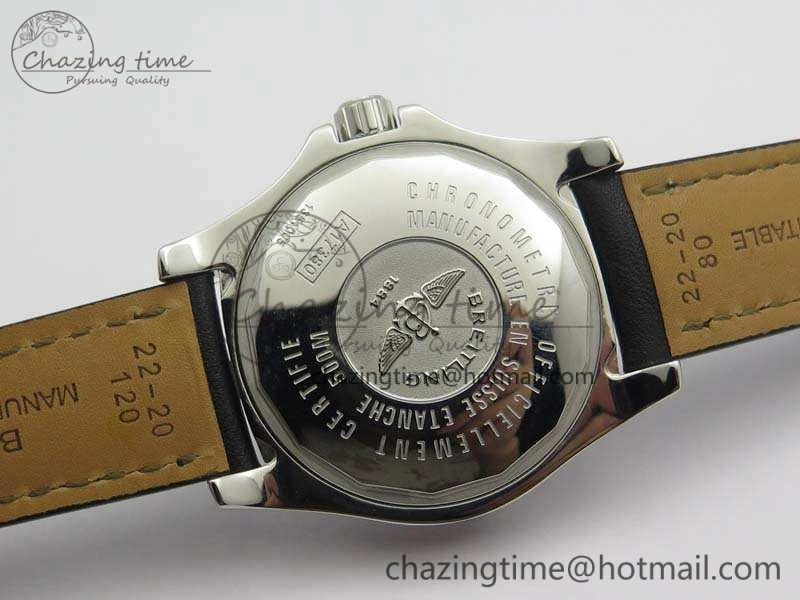 Colt Automatic 41mm SS Black Textured Dial On Black Leather Strap A2824