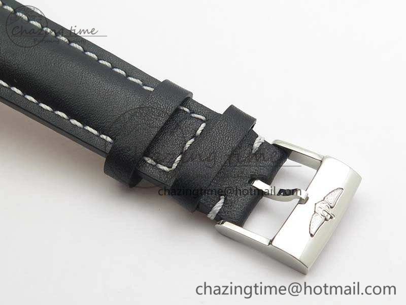 Colt Automatic 41mm SS Black Textured Dial On Black Leather Strap A2824