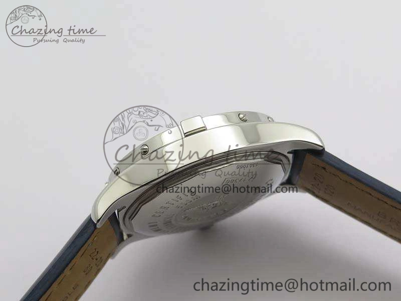 Colt Automatic 41mm SS Blue Textured Dial On Blue Leather Strap A2824