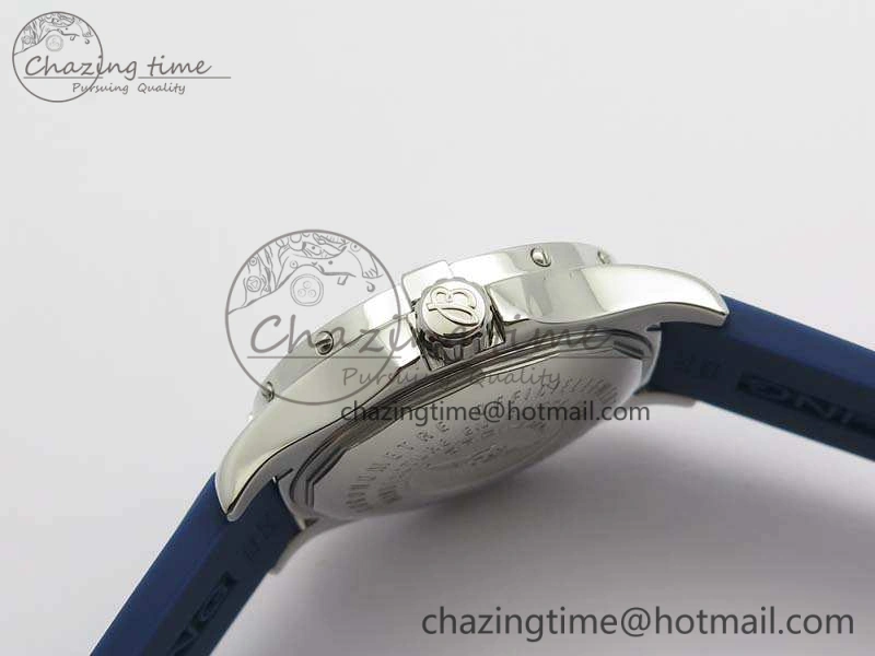 Colt Automatic 41mm SS Blue Textured Dial On Rubber Strap A2824