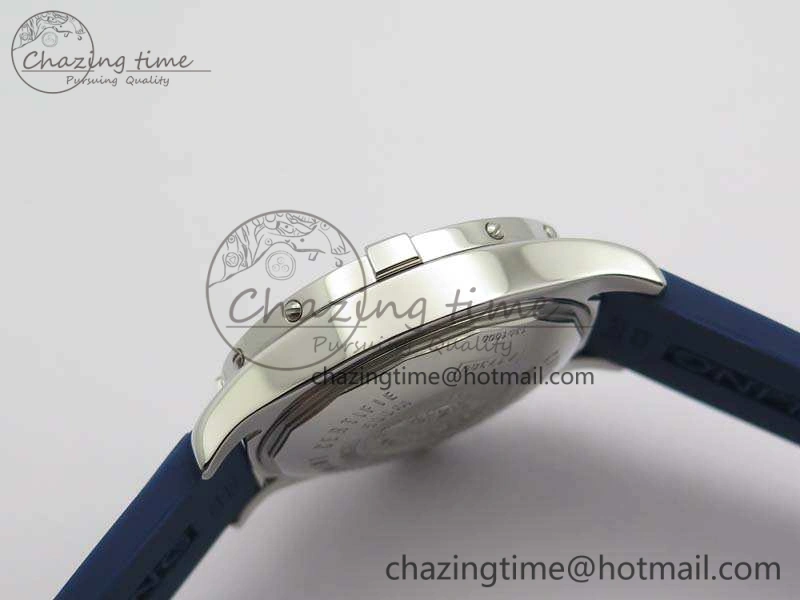 Colt Automatic 41mm SS Blue Textured Dial On Rubber Strap A2824