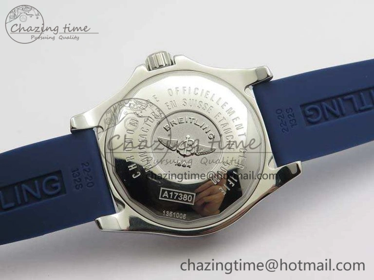 Colt Automatic 41mm SS Blue Textured Dial On Rubber Strap A2824