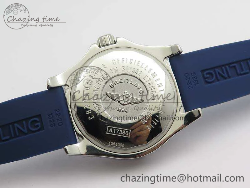 Colt Automatic 41mm SS Blue Textured Dial On Rubber Strap A2824