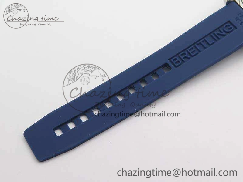 Colt Automatic 41mm SS Blue Textured Dial On Rubber Strap A2824
