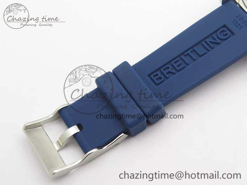 Colt Automatic 41mm SS Blue Textured Dial On Rubber Strap A2824
