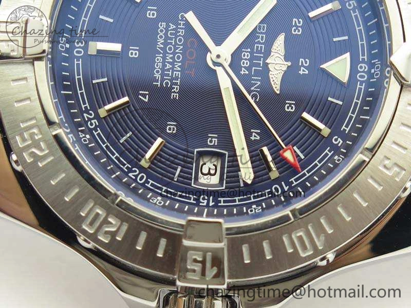 Colt Automatic 41mm SS Blue Textured Dial On Rubber Strap A2824