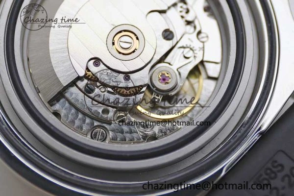 Colt Automatic 44mm SS TF 1:1 Best Edition Black Textured Dial on Rubber Strap A2824
