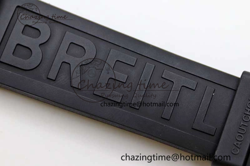 Colt Automatic 44mm SS TF 1:1 Best Edition Black Textured Dial on Rubber Strap A2824