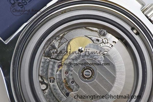 Colt Automatic 44mm SS TF 1:1 Best Edition Blue Textured Dial on Rubber Strap A2824