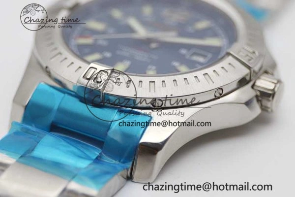 Colt Automatic 44mm SS TF 1:1 Best Edition Blue Textured Dial on SS Bracelet A2824