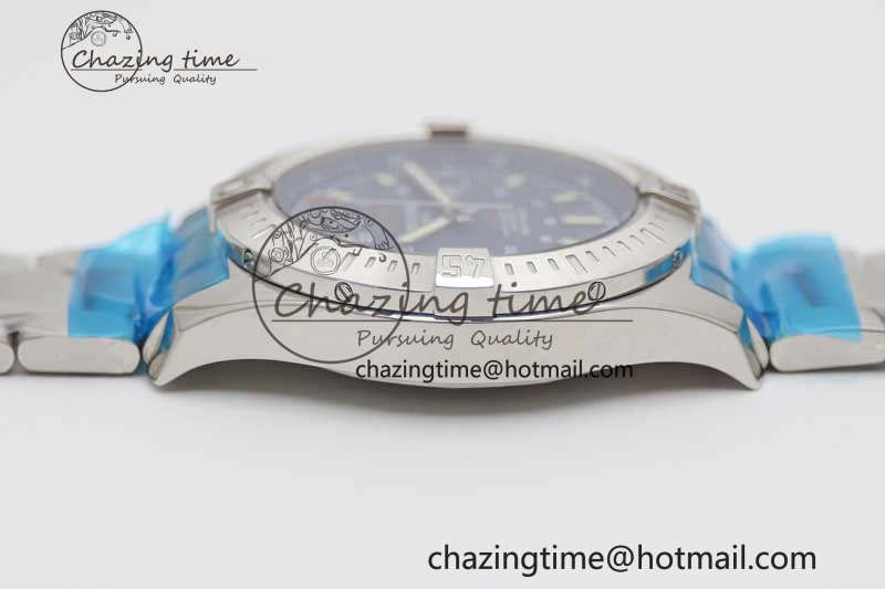 Colt Automatic 44mm SS TF 1:1 Best Edition Blue Textured Dial on SS Bracelet A2824