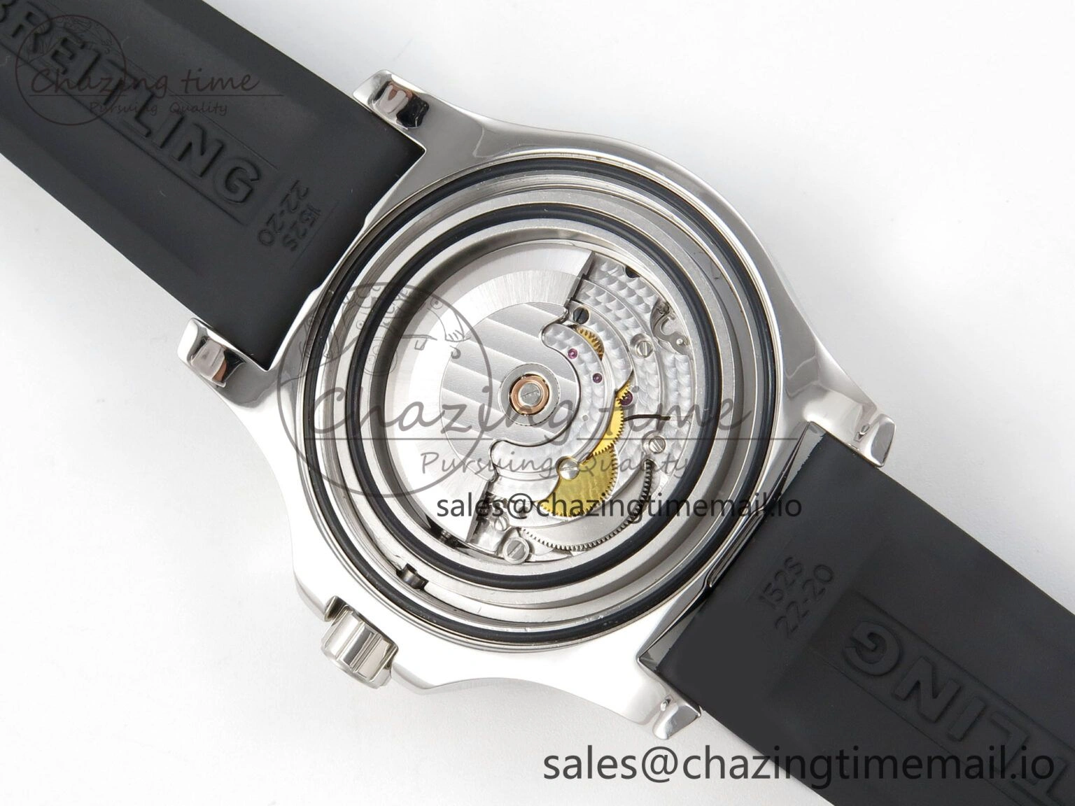 Colt Automatic 44mm TF 1:1 Best Edition Black Dial on Black Rubber Strap A2824 V2