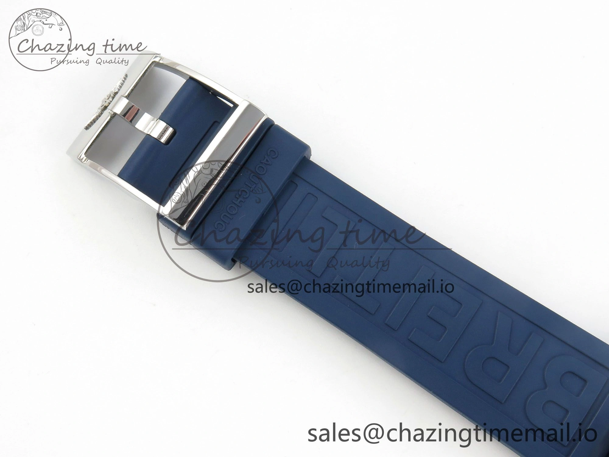 Colt Automatic 44mm TF 1:1 Best Edition Blue Dial on Blue Rubber Strap A2824 V2