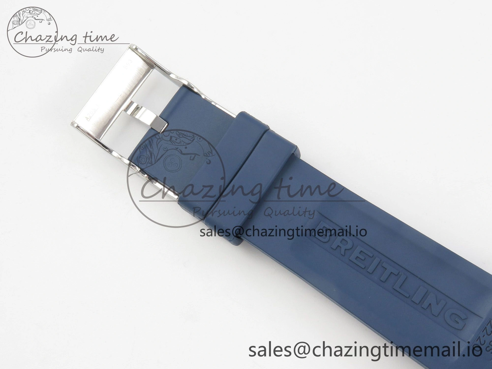 Colt Automatic 44mm TF 1:1 Best Edition Blue Dial on Blue Rubber Strap A2824 V2