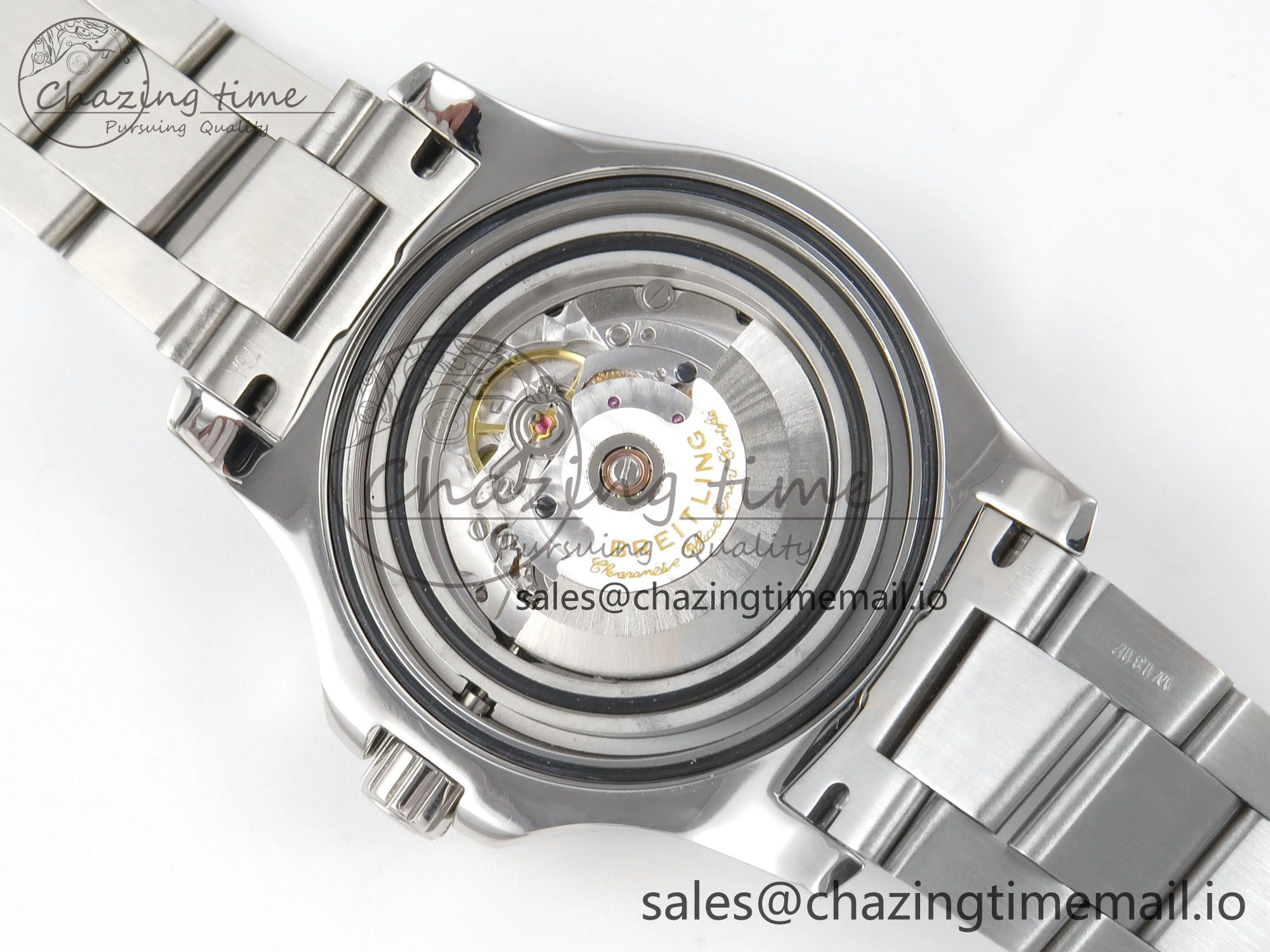 Colt Automatic 44mm TF1:1 Best Edition Blue Dial on SS Bracelet A2824 V2
