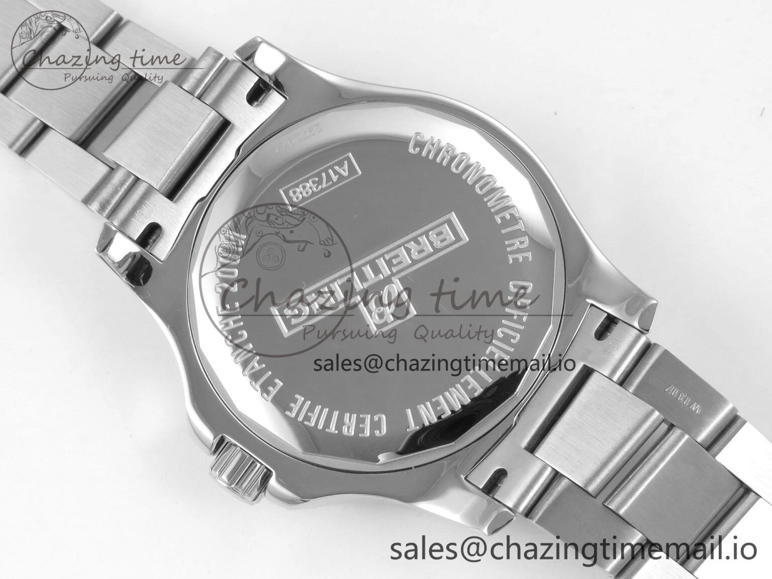 Colt Automatic 44mm TF1:1 Best Edition Gray Dial on SS Bracelet A2824 V2