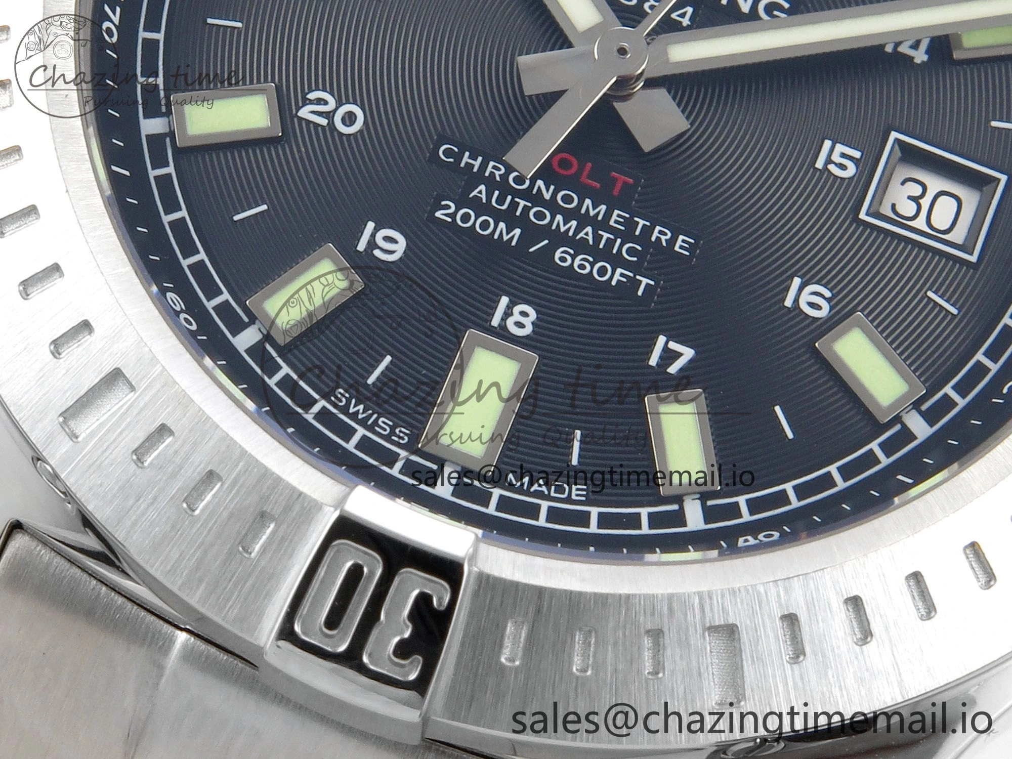 Colt Automatic 44mm TF1:1 Best Edition Gray Dial on SS Bracelet A2824 V2