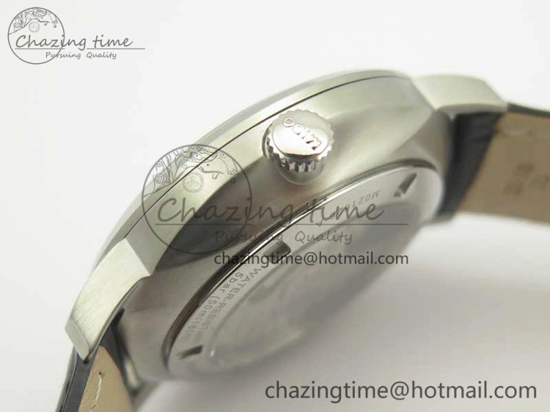 Commander Big Date SS OXF Gray Dial on Black Leather Strap A2824