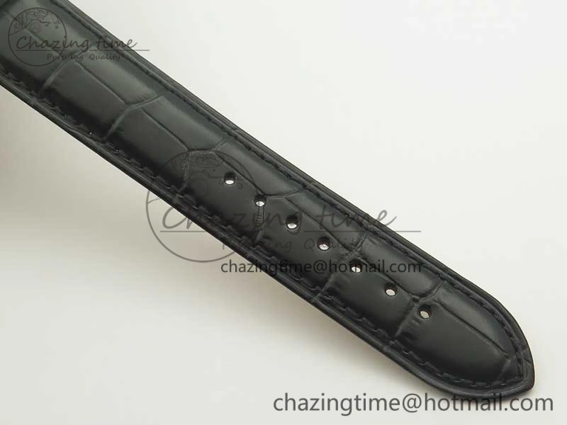 Commander Big Date SS OXF Gray Dial on Black Leather Strap A2824