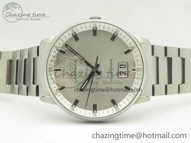 Commander Big Date SS OXF White Dial on SS Bracelet A2824