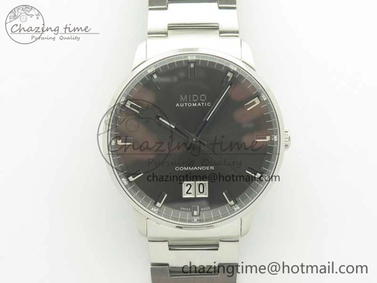 Commander Big Date SS RG OXF White Dial on SS RG Bracelet A2824