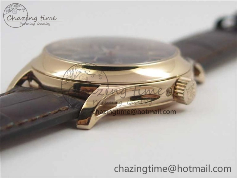 Complications 5205R RG GRF Best Edition Black Dial on Brown Leather Strap A324