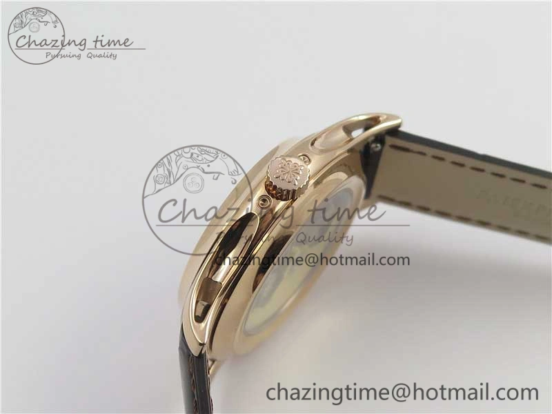 Complications 5205R RG GRF Best Edition Black Dial on Brown Leather Strap A324