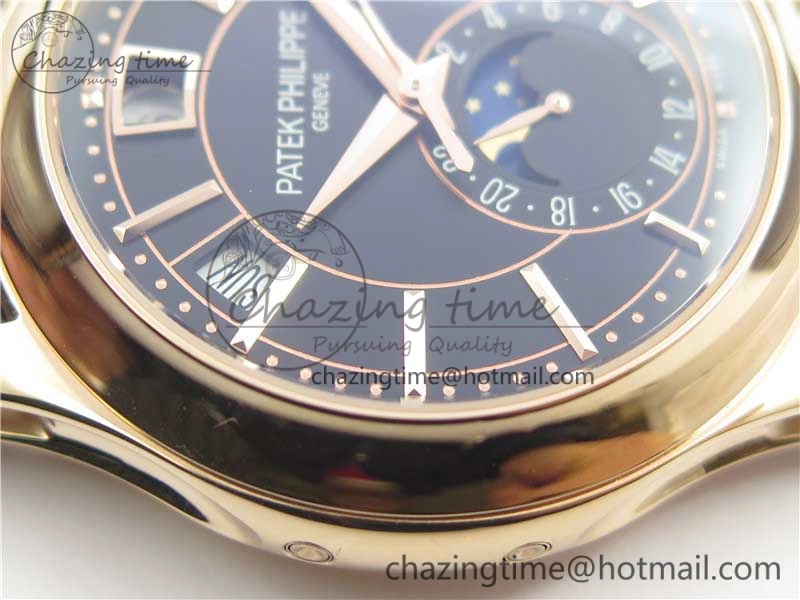 Complications 5205R RG GRF Best Edition Black Dial on Brown Leather Strap A324