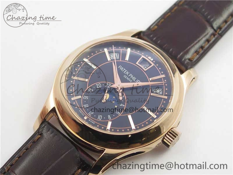 Complications 5205R RG GRF Best Edition Black Dial on Brown Leather Strap A324