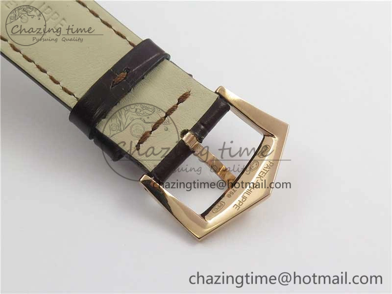 Complications 5205R RG GRF Best Edition White Dial on Brown Leather Strap A324
