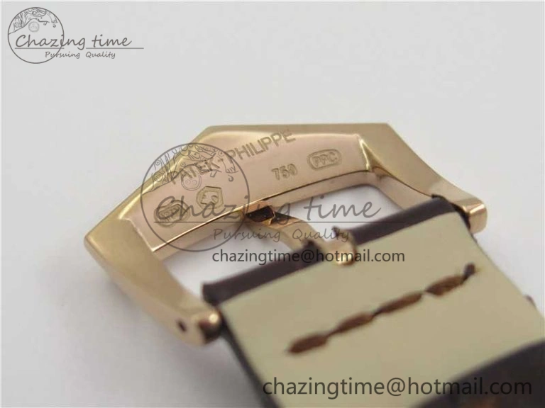 Complications 5205R RG GRF Best Edition White Dial on Brown Leather Strap A324