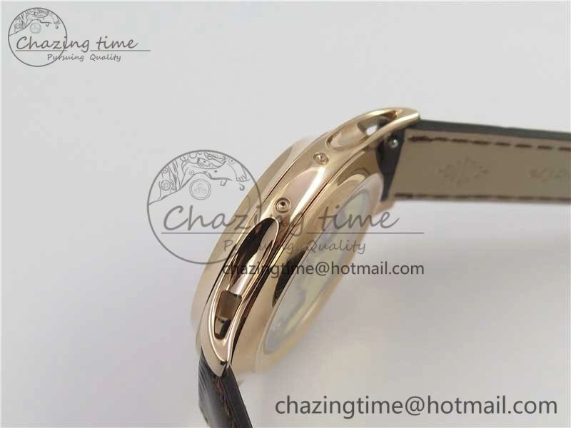 Complications 5205R RG GRF Best Edition White Dial on Brown Leather Strap A324