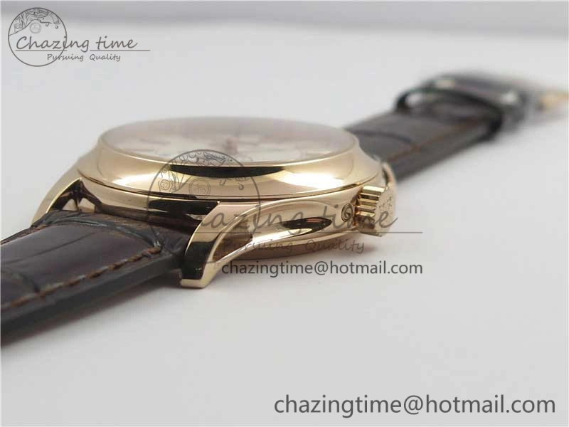 Complications 5205R RG GRF Best Edition White Dial on Brown Leather Strap A324