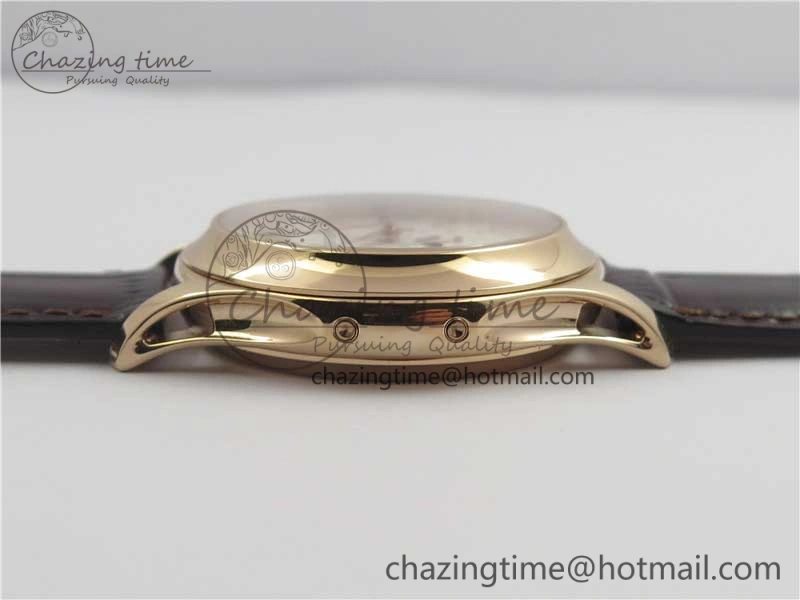 Complications 5205R RG GRF Best Edition White Dial on Brown Leather Strap A324