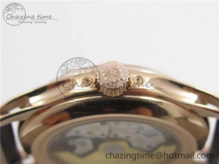 Complications 5205R RG GRF Best Edition White Dial on Brown Leather Strap A324